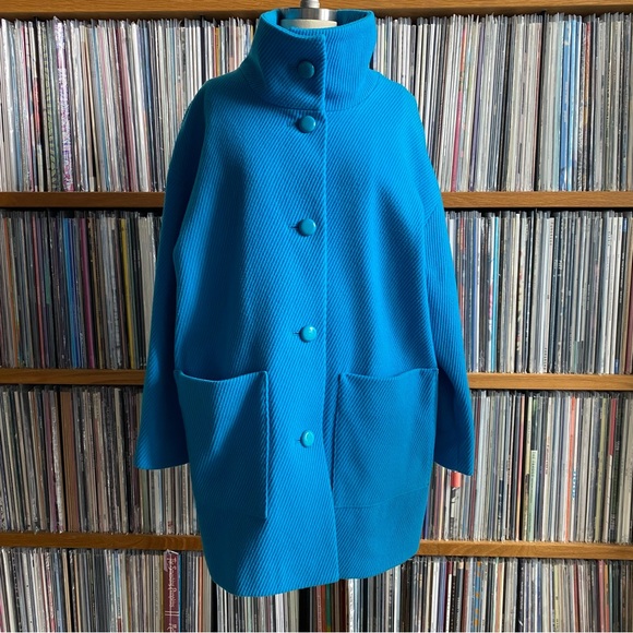 Marimekko Jackets & Blazers - EUC MARIMEKKO Blue Wool Coat in size SMALL